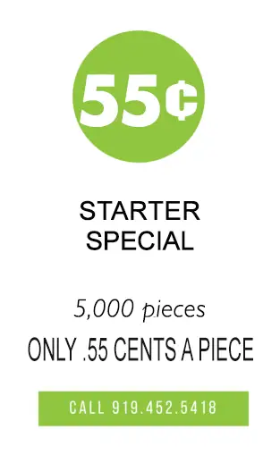 55 cent / piece Starter Special